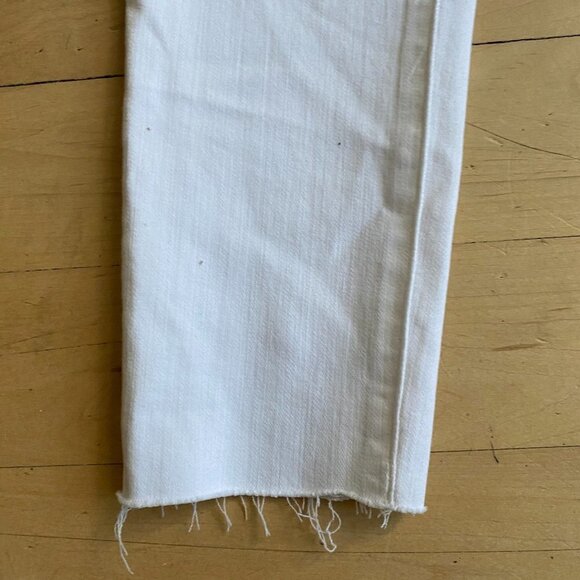 MADEWELL BNWOT Womens 9" Mid-Rise Skinny White Jeans New Button Fly - Picture 3 of 13